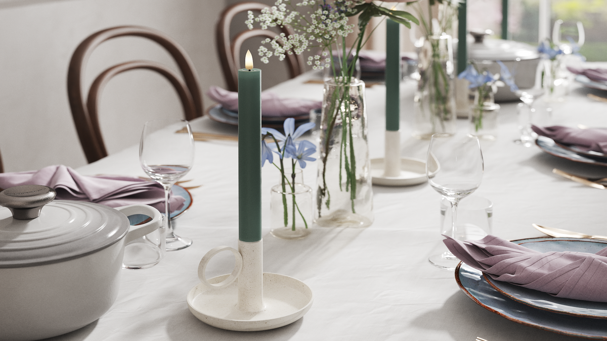 LED realistico Candela da candelabro Con design wetlook ™