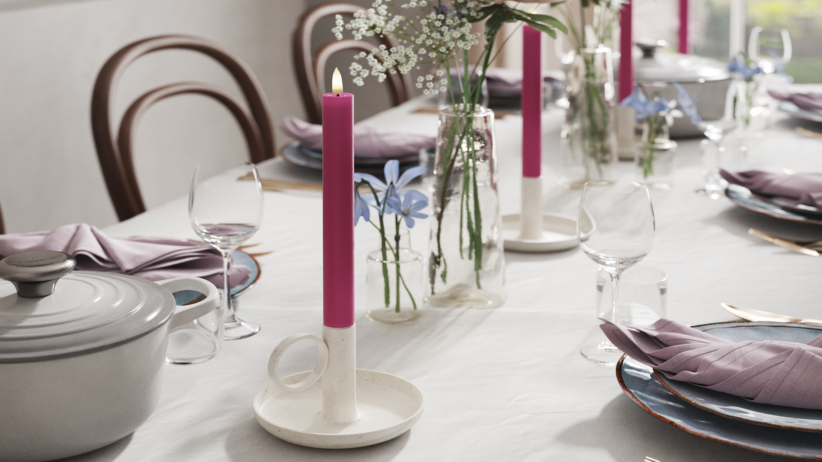 LED realistico Candela da candelabro Con design wetlook ™