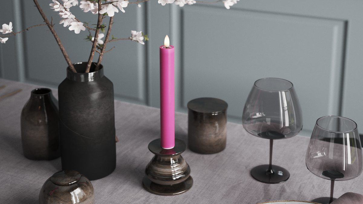 GUIDATO Candela da candelabro Con fiamma a LED realistica