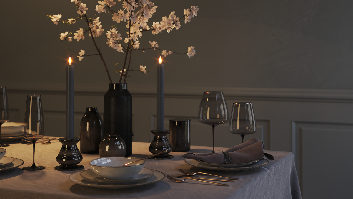 GUIDATO Candela da candelabro Con fiamma a LED realistica