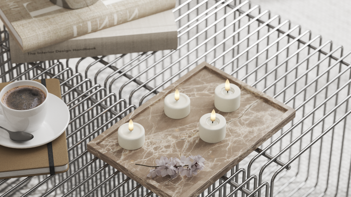 Naturlig tro LED Jumbo Värmeljus Med WetLook ™ -design