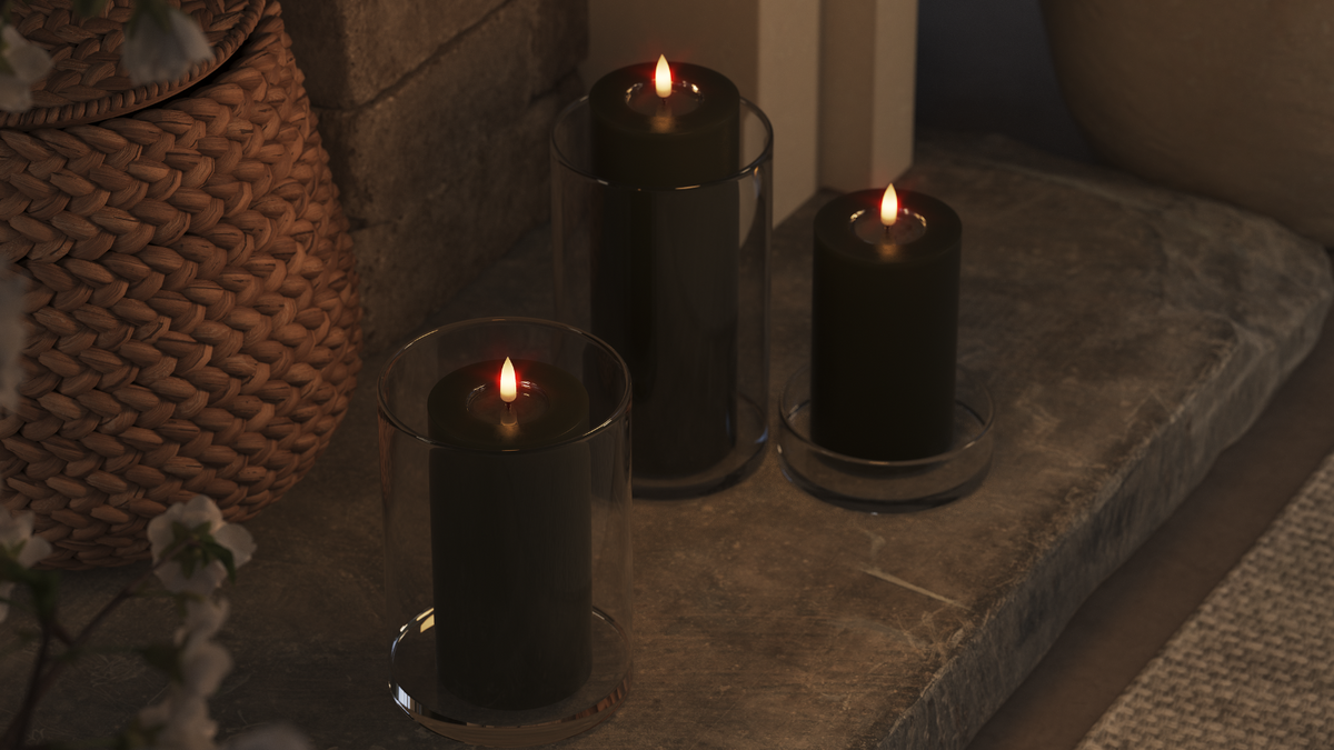 LED bloková světla s plamenem LifeLike LED