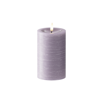 LEDs Vela pilar Ø 7,5 x 12,5 cm Lavanda