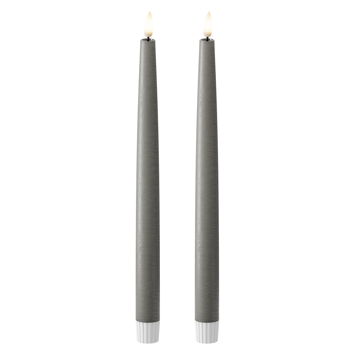LED Kronljus 2 st, Ø 2,2 x 29 cm Mörkgrå