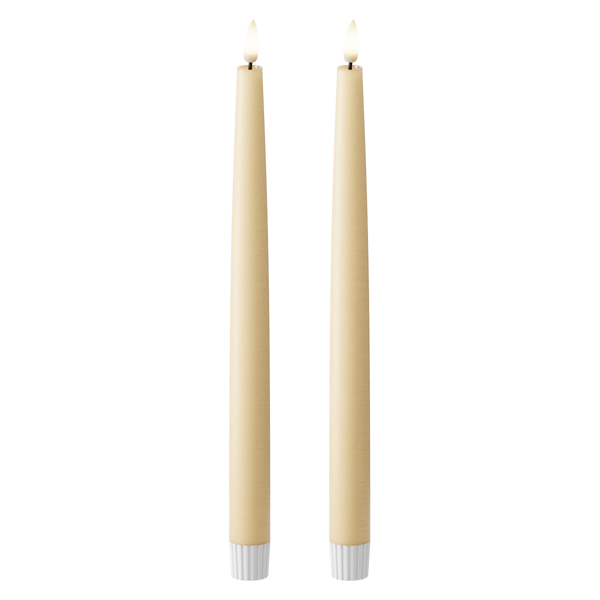 LED Kronljus 2 st, Ø 2,2 x 29 cm Ljus Karamell