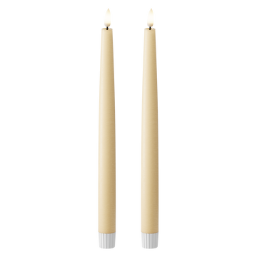 LED Kronljus 2 st, Ø 2,2 x 29 cm Ljus Karamell