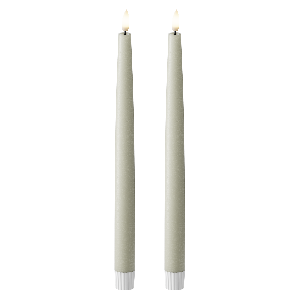 LED Kronljus 2 st, Ø 2,2 x 29 cm Salviagrön