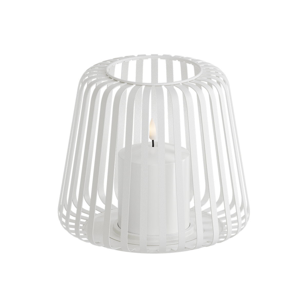 Lanterna LED Ø 20 x 17 cm Bianco