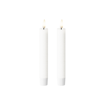 Korunka LED 2 ks, Ø 2,2 x 18,5 cm Bílá