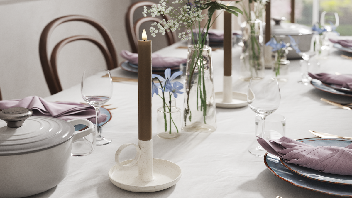 Naturlig tro LED Kronelys med Wetlook ™ Design