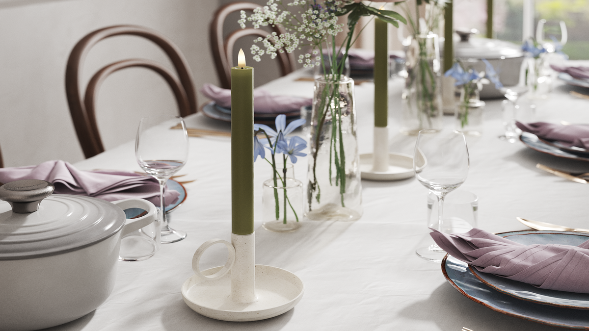 Naturlig tro LED Kronelys med Wetlook ™ Design