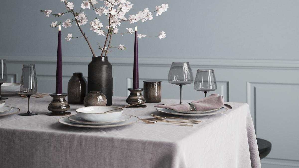 LED Kertlys med naturtro LED flamme