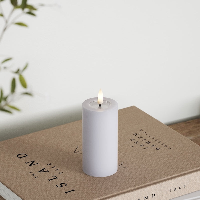 Deluxe Homeart LED Blockljus Ø 5 x 10 cm Stövet blå