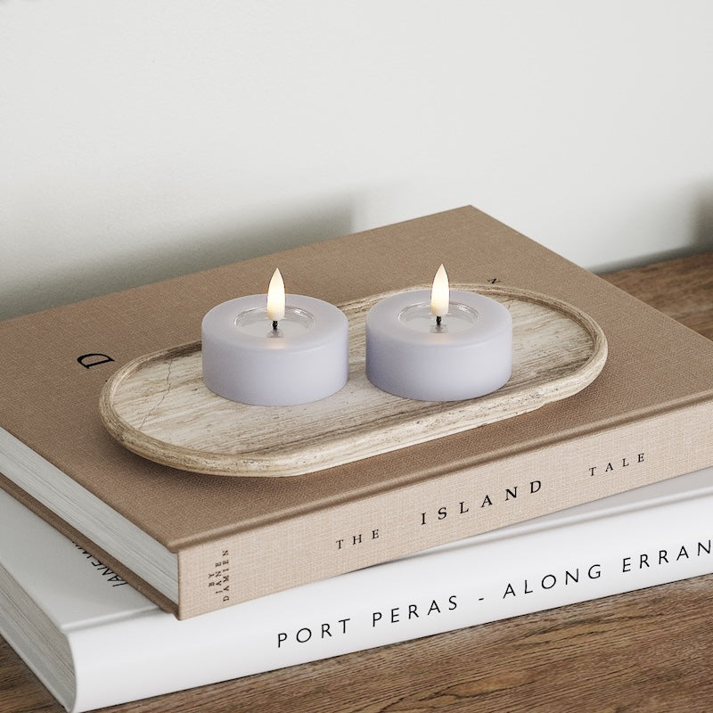 Deluxe Homeart LED Jumbo teeküünlad 2 tk. (Suur) Tolmune sinine