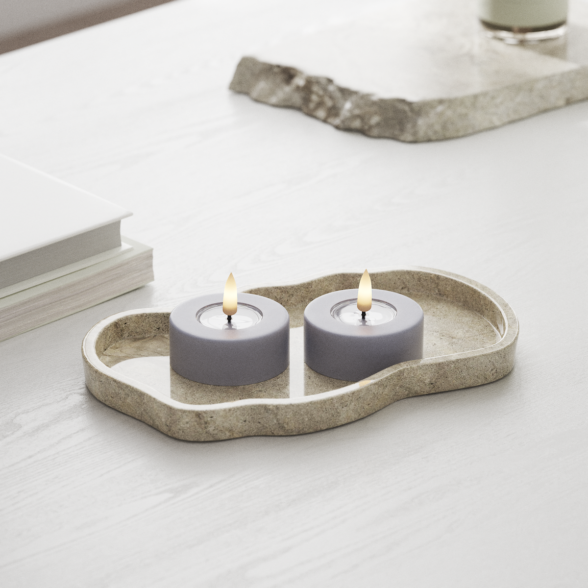 Deluxe Homeart LED Jumbo teeküünlad 2 tk. Suur Tolmune sinine LED jumbo teevalgusti 1