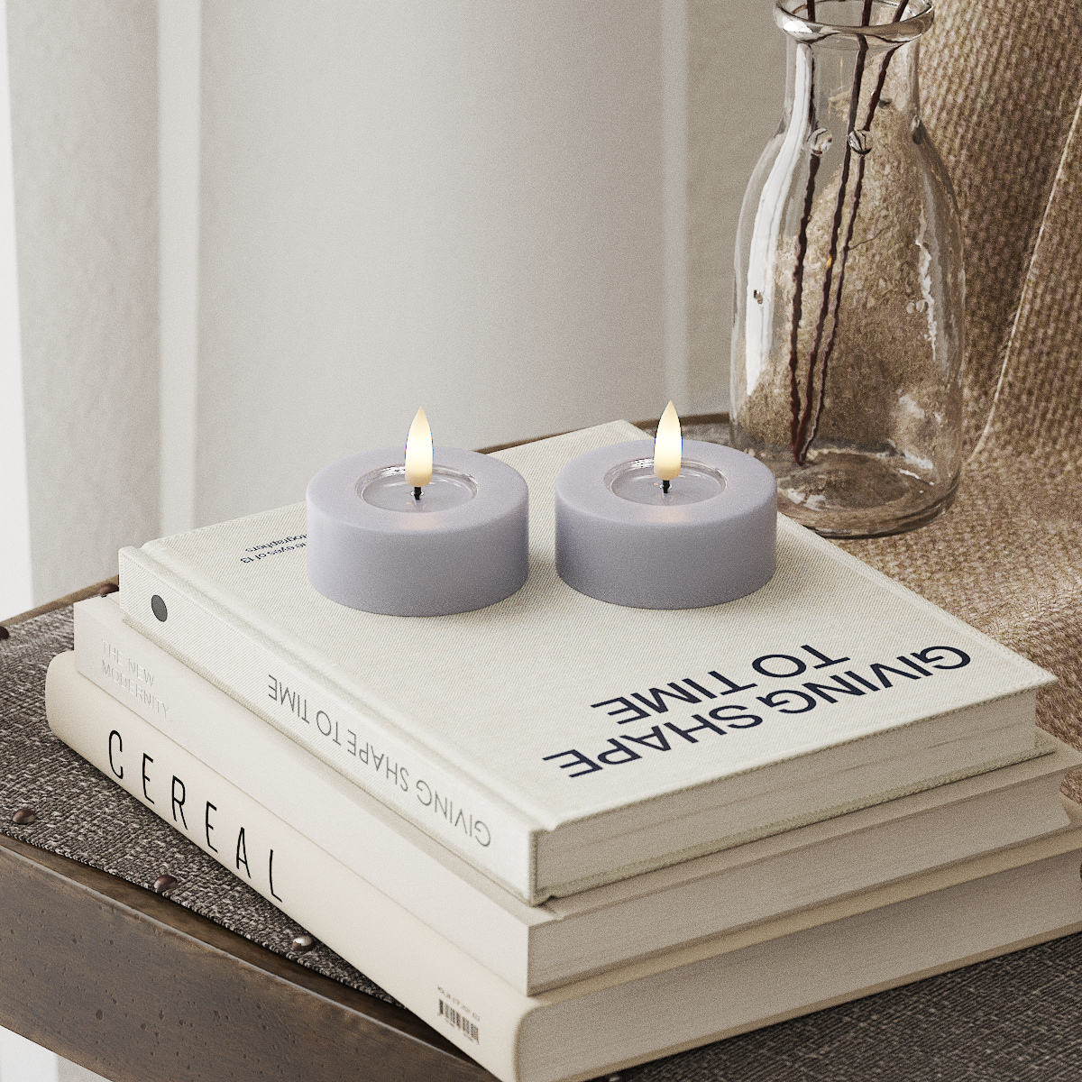 Deluxe Homeart LED Jumbo teeküünlad 2 tk. Suur Tolmune sinine LED jumbo teevalgusti 4