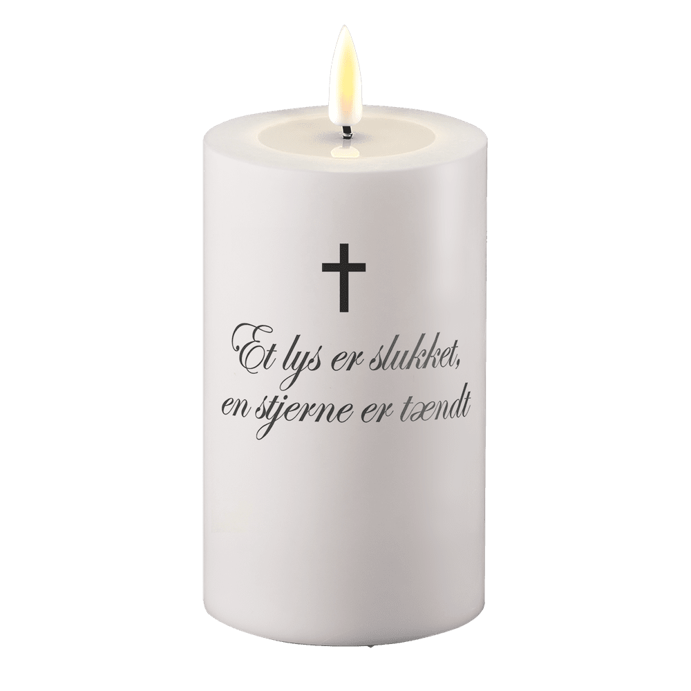 LED Gravlys Et lys er slukket, en stjerne er tændt Deluxe Homeart 1
