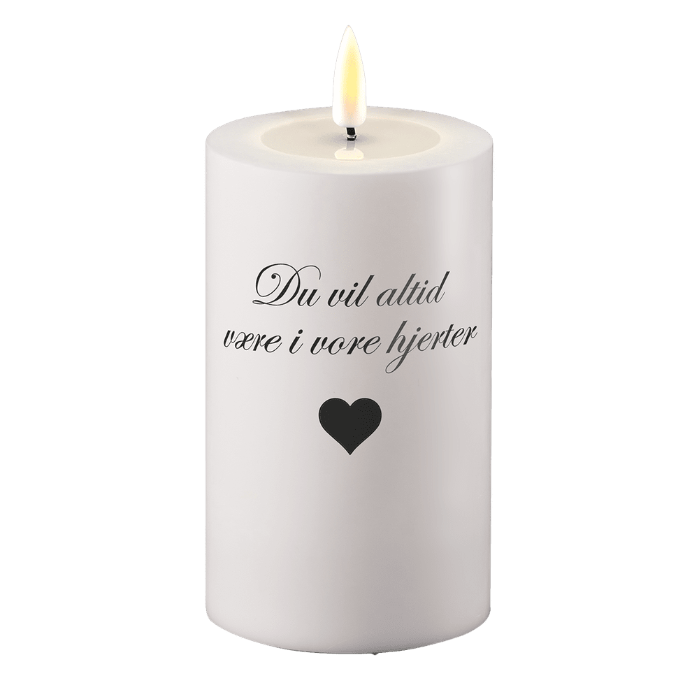 Luce tombale a LED Sarai sempre nei nostri cuori Deluxe Homeart 1