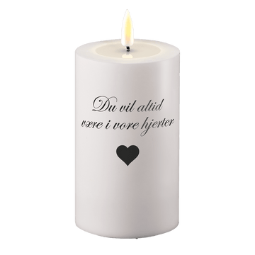 Luce tombale a LED Sarai sempre nei nostri cuori Deluxe Homeart 1