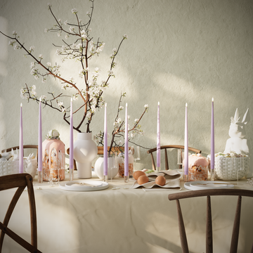 Deluxe Homeart LED Candela affusolata pacchetto - Lavanda - 8 pezzi 38 cm Candela affusolata pacchetto 1