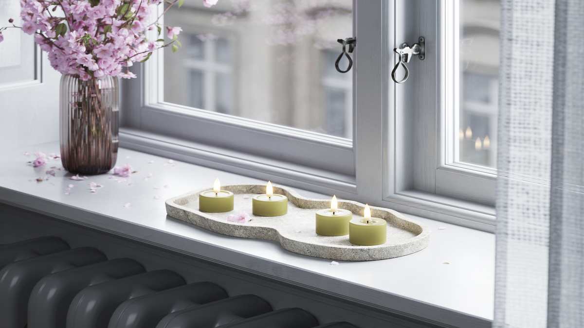 Praktisk timerfunktion till din LED Jumbo Värmeljus