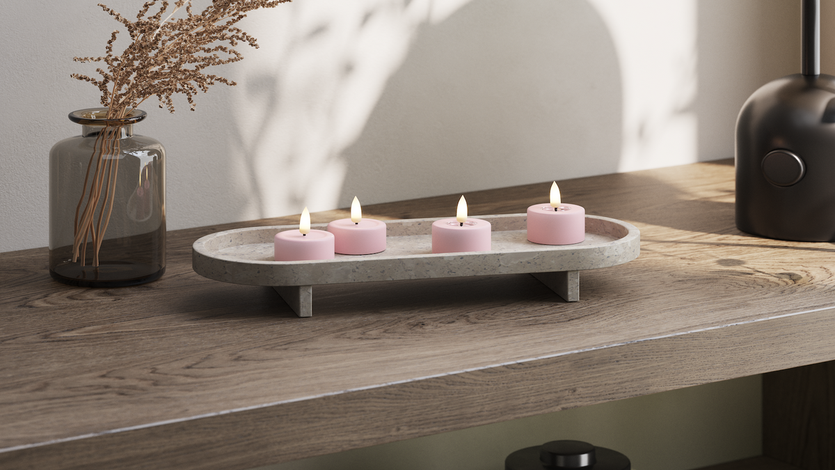 Naturlig tro LED Värmeljus Med WetLook ™ -design