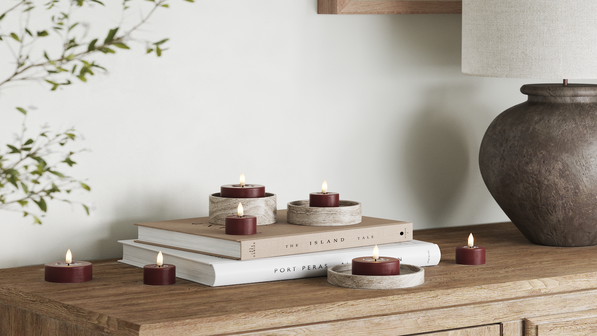 Jumbo a LED Candela tealight Con fiamma a LED realistica