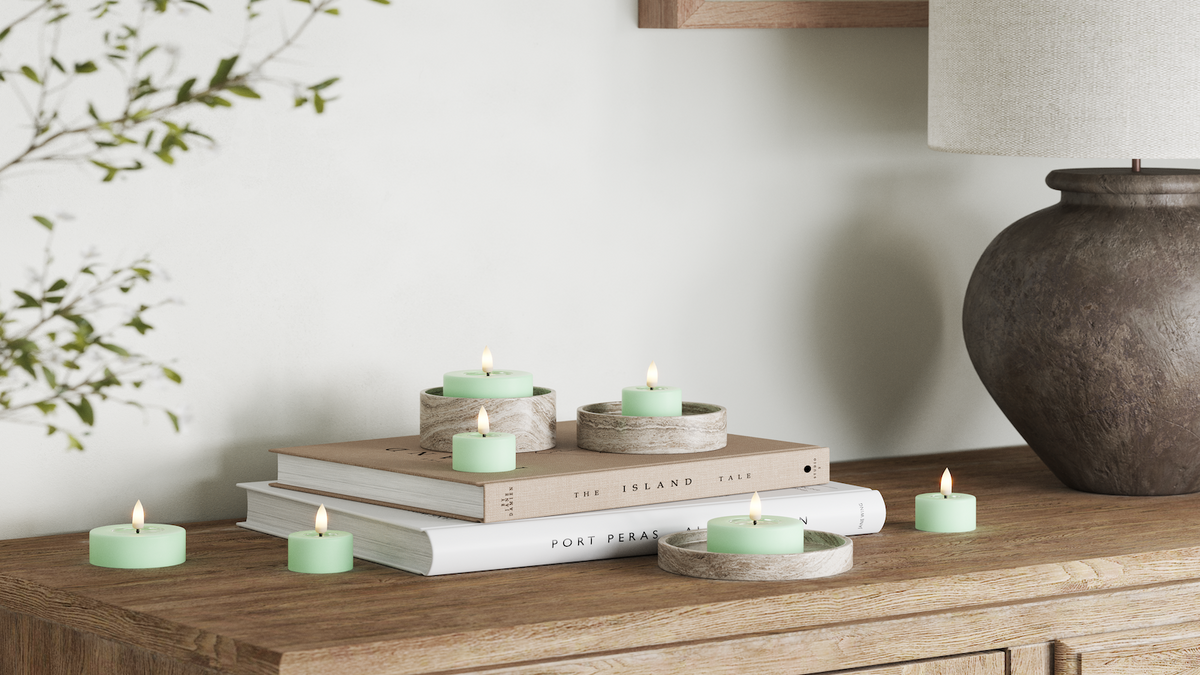 GUIDATO Candela tealight Con fiamma a LED realistica