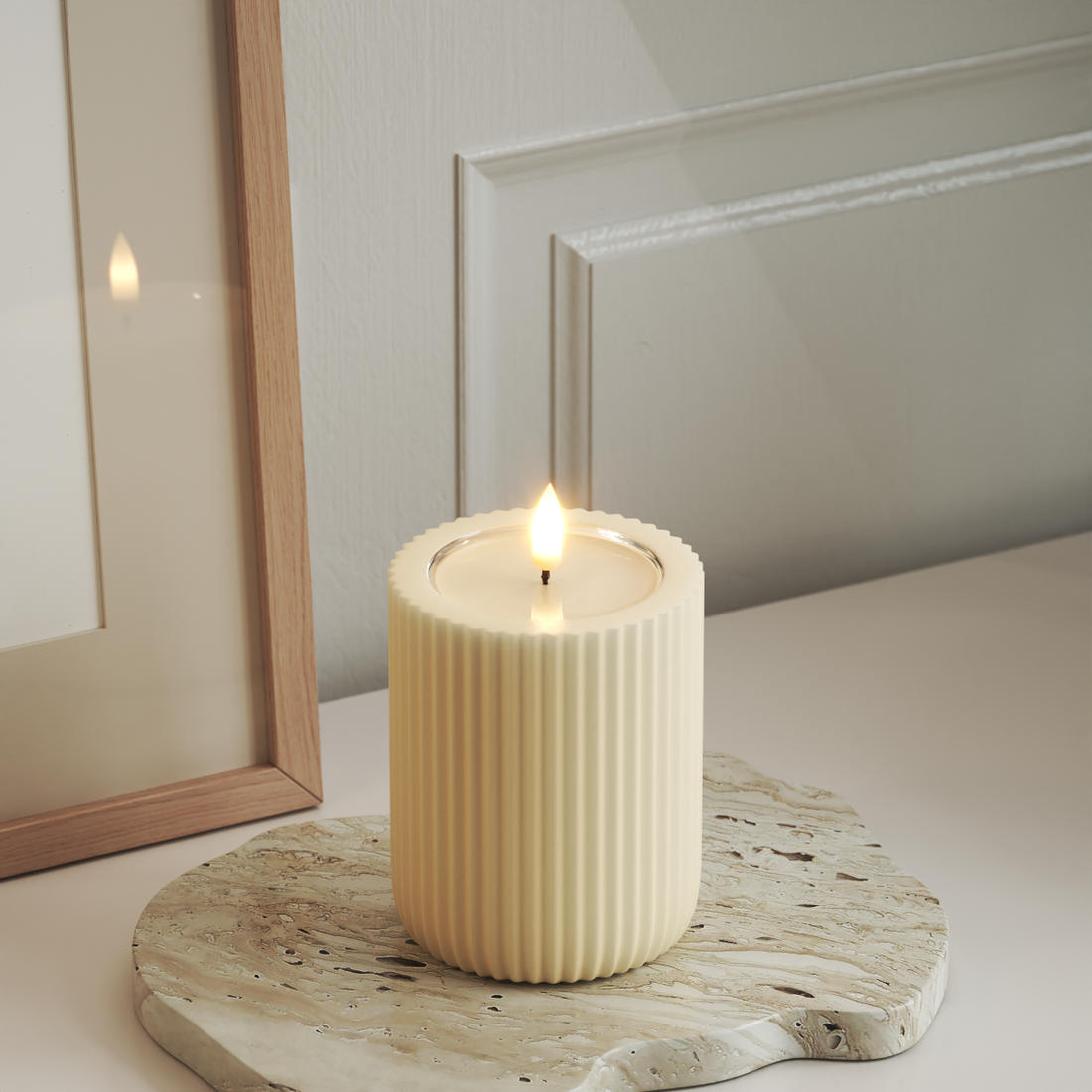 Deluxe Homeart Unique LED drážkové světlo D 8 x 10 cm Krémová unique drážkové světlo 3
