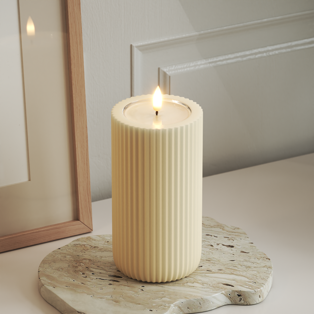 Deluxe Homeart Unique LED drážkové světlo D 8 x 15 cm Krémová unique drážkové světlo 3