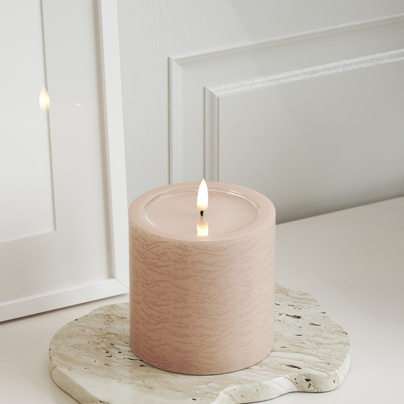 Unique Candles Unique LED Bloklys D 10 x 10 cm Rose