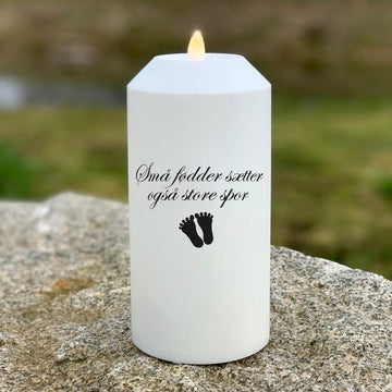 LED Gravlys Selv små fødder sætter dybe spor Deluxe Homeart 1